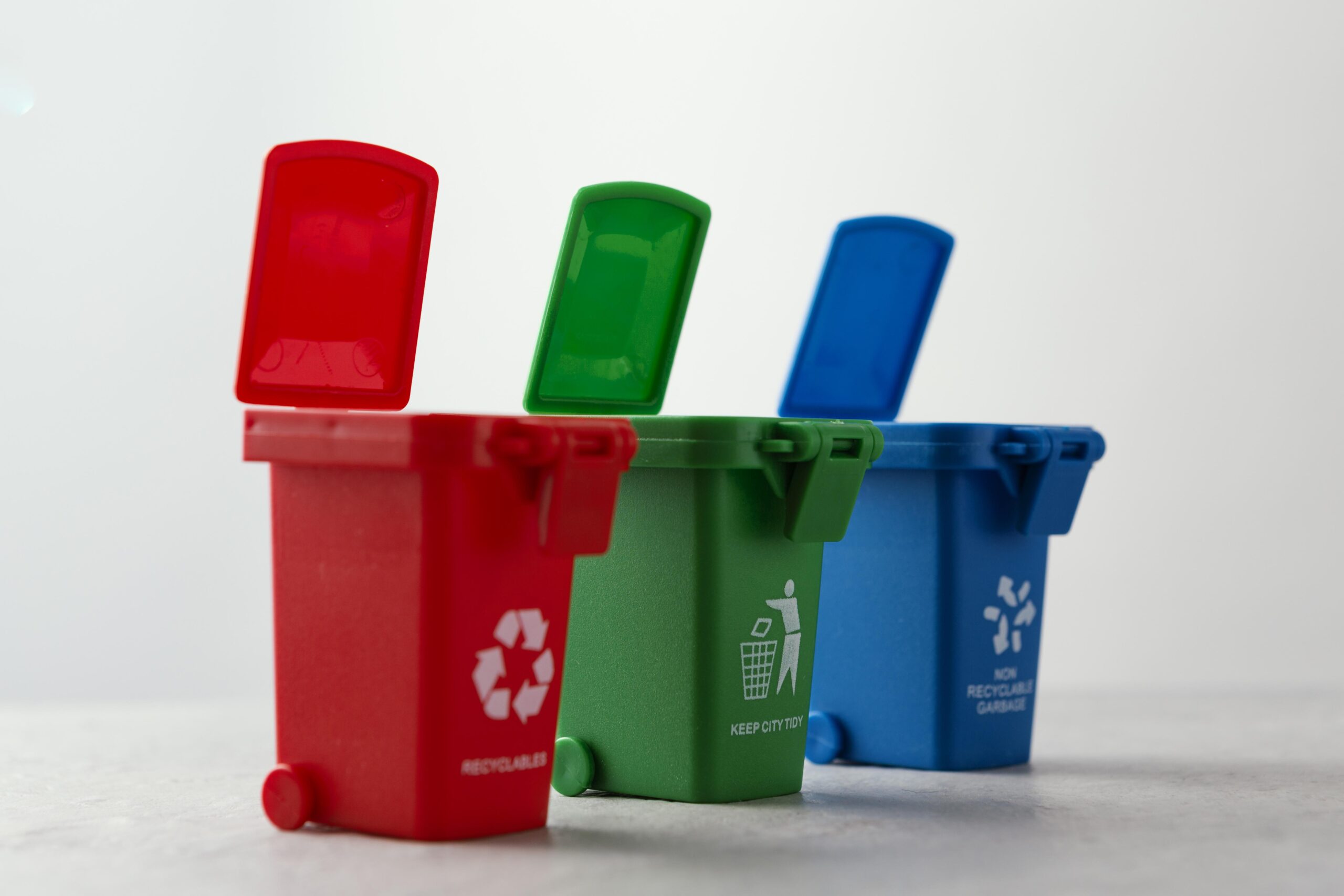 three-miniature-recycle-bins
