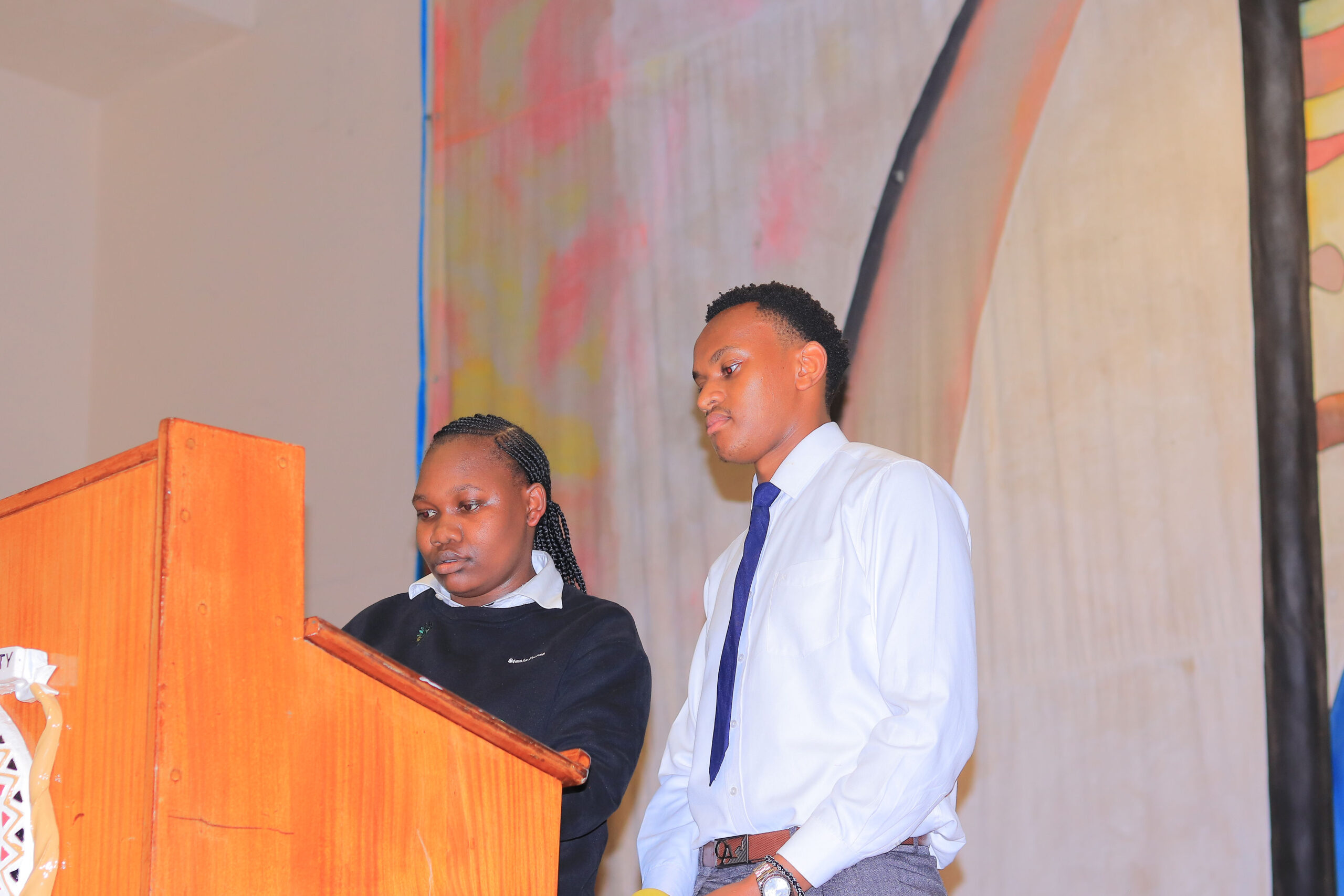 Ghanaian youth environmental leaders in discussion